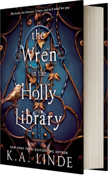 The Wren in the Holly Library by K.A. Linde, hardback